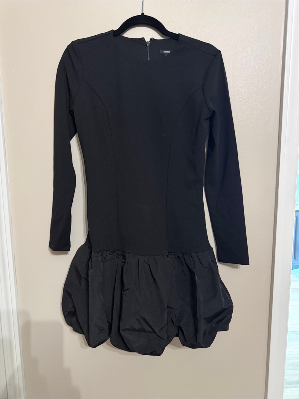 Express Classic Black Long-Sleeve Dress size small